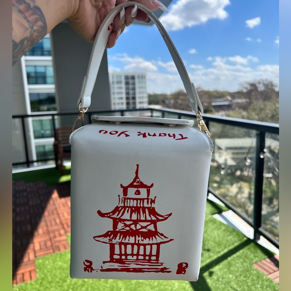 Crossbody Bag, Chinese Takeout Box Style